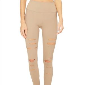 Alo yoga ripped warrior high waist leggings